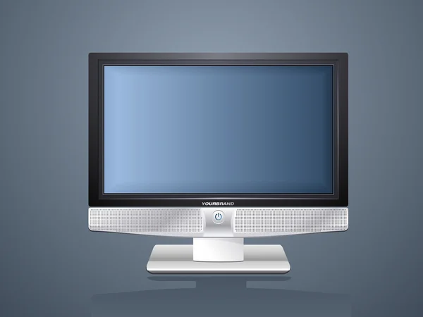 ЖК-экран с простым фоном — стоковый вектор
