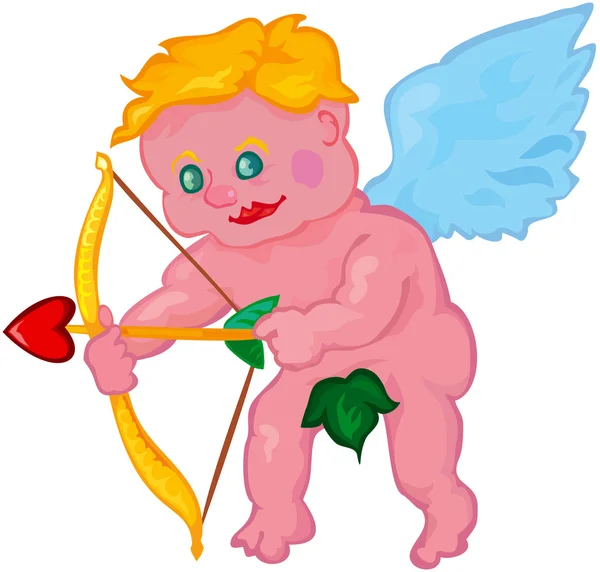 stock vector Vector cupid aiming